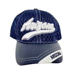 Arizona Cap/Hat  Adjustable Black with White Lettering.